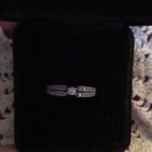 White Gold Diamond Promise Ring